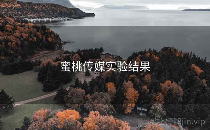 蜜桃传媒实验结果  第1张
