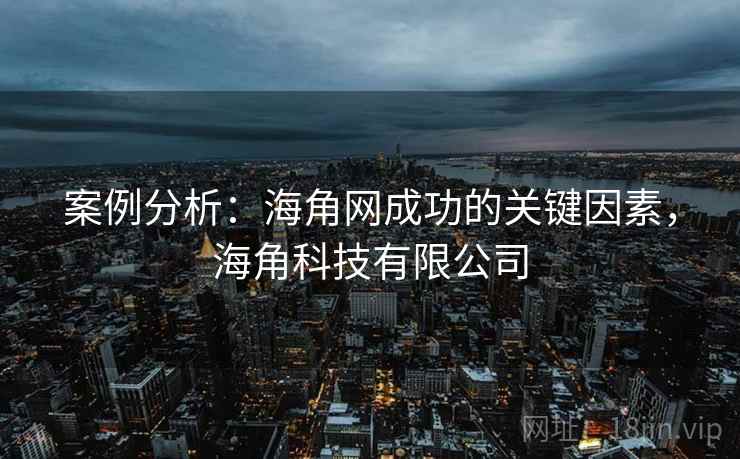 案例分析：海角网成功的关键因素，海角科技有限公司  第2张